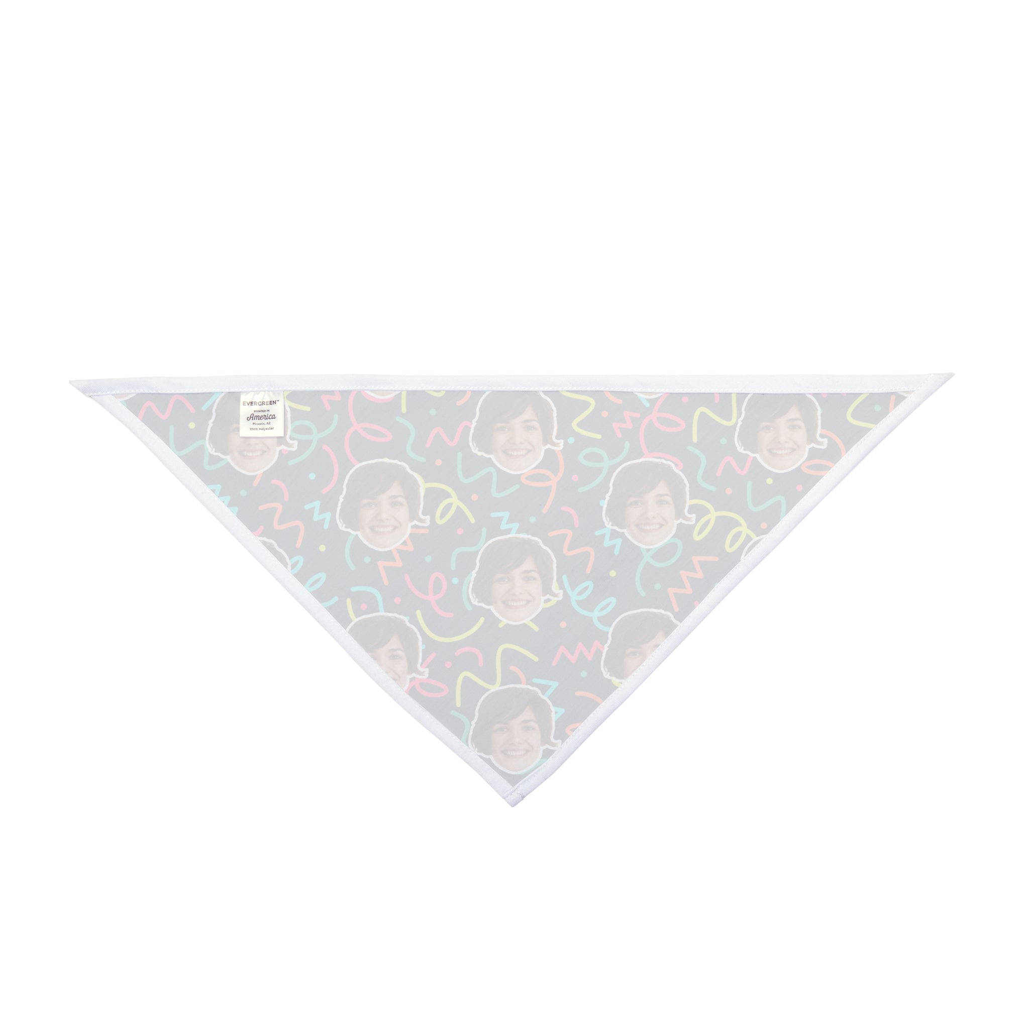 CUSTOM FACE Pet Bandana. Arcade Pop Print. Match Your Best Friend!